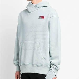 Sudaderas con Capucha de Algodón de Alta Calidad para Hombre, Estilo Urbano Básico, Lavado Ácido, Talla Grande - Product Image 4