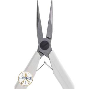 Lindstrom 7891 Snipe Nose <b>Pliers</b> With Textured Jaws, Stainless Steel Build And Ergonomic Plastic Grip For Jewelry Work - Product Image 5