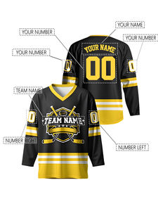 Camisetas de hockey por sublimación con logotipo personalizado, uniforme deportivo OEM de alta calidad para jóvenes y adultos, precio barato, ropa de hockey sobre hielo - Product Image 4