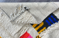Tapis de berbère géométrique en laine véritable Beni Ourain, grand tapis de berbère authentique personnalisé, Style Boho