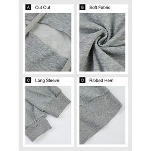 Customized High Quality 100% Cotton <b>Cropped</b> <b>Top</b> Hoodie for Women Light Knitted Winter Season Women's Apparel - Product Image 6