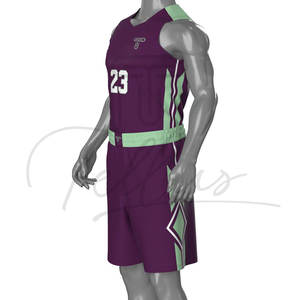 Uniforme de Baloncesto Transpirable de Alta Calidad al por Mayor, Jersey Corto Personalizado con el Último Diseño Profesional, Tallas Grandes - Product Image 4