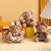 Mini peluche perle coeur arc jupe ours en peluche saint valentin porte-clés animaux en peluche jouets peluche peluches ours en peluche Couple porte-clés