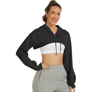 Modern Cropped Hoodie Women Sexy Short Hooded Sweatshirt Long Sleeve Cotton Streetwear Fashion <b>Top</b> Casual Comfort Wear - Product Image 2