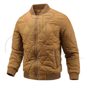 Chaqueta Bomber para Hombre, a la Moda, de Alta Calidad, Ligera, con Cuello Alto, Impermeable, Cortavientos, Personalizable con Logotipo Frontal - Product Image 5