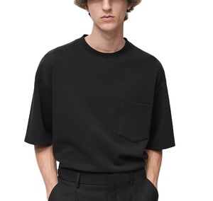 Top Quality 260GSM Heavy Weight <b>Box</b> Fit 100% Cotton <b>Drop</b> Shoulder Oversized Cropped Boxy Plus Size T Shirts for Men - Product Image 1