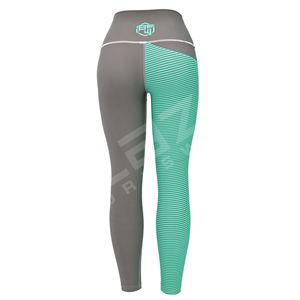 Mallas de yoga sublimadas hechas a medida 2025 para mujer, pantalones largos de cintura elástica de alta calidad con patrón sólido - Product Image 2