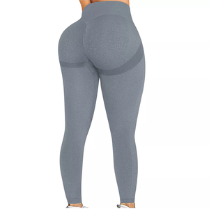 Stretch fit women leggings with OEM custom logo breathable <b>material</b> ideal for gymwear sports branding and bulk sales - Product Image 1