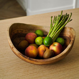 Bol à fruits de taille personnalisée fini en bois naturel le plus vendu Décoration de table But de cuisine à domicile à prix acceptable Bol à fruits - Product Image 4