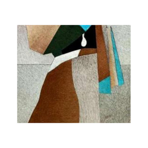 Indian Supplier Customized Modern Design Hand-Painted Leather Patch Wall Art Elegant Room Decoration <b>Framed</b> Wall Art - Product Image 4