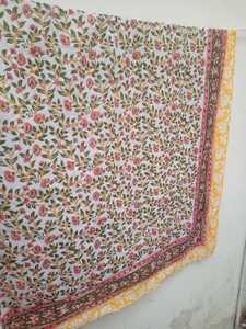 Venta al por mayor de algodón para mujer, ropa de playa, pareo con estampado de bloques a mano - Product Image 3