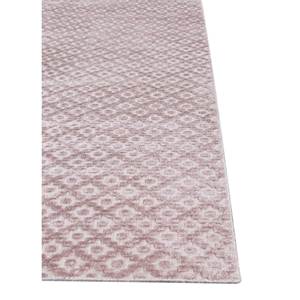 Alfombras Clásicas de Viscosa Tejidas a Mano, Diseño Geométrico Abstracto en Rosa y Morado, para Entrada del Hogar, Técnica Jacquard, 10 mm - Product Image 4