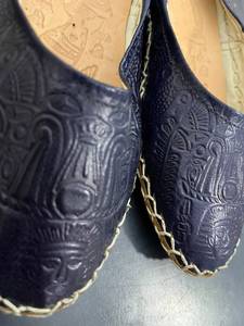 Pantuflas y Mules Hechas a Mano con Cuero 100% Genuino y Grabado de Faraón Egipcio (EU 36-45) - Product Image 2