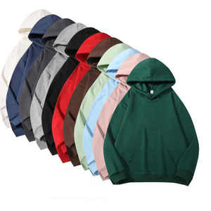 เสื้อสเวตเตอร์สวมหัวแบบ unisex เสื้อมีฮู้ดผ้านิ่มดีไซน์เรียบสำหรับการสั่งซื้อจำนวนมากได้รับการยอมรับโลโก้ที่กำหนดเอง - Product Image 6