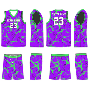 Uniforme de basketball pour adultes de haute qualité, personnalisé et sublimé, respirant, couleur unie, antibactérien, séchage rapide, vêtements de sport pour - Product Image 6