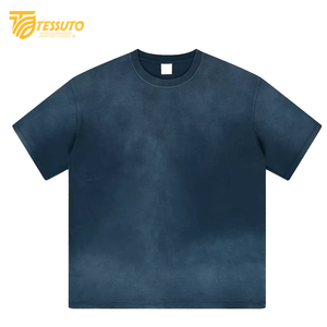 Fashion Design <b>Tie</b> <b>Dye</b> Tshirt Sun Faded Wash Oversized Streetwear 100% Organic Cotton Crop Length <b>T</b> <b>Shirts</b> for <b>Men</b> in Bulk - Product Image 6