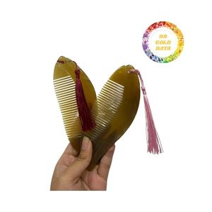 หวีแตรสำหรับแต่งผมและตลาดดูแลส่วนบุคคลหวีเขาควายแท้ - Product Image 1