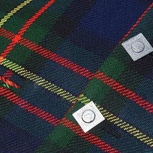 Gilet à carreaux en tartan, col tailleur, col en V, 3 poches, coupe ajustée, sans manches, coupe classique - Product Image 6