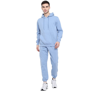 Survêtements de couleur bleu ciel pour les survêtements de survêtement adultes chauds de haute qualité pour hommes avec logo de broderie personnalisé - Product Image 3