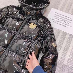 Opción 1: Chaqueta Acolchada Brillante para Hombre, Chaqueta de Invierno Acolchada con Capucha, Ropa Exterior Impermeable, Chaqueta de Burbujas - Product Image 2