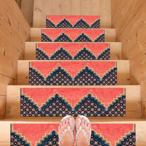 Vintage Floral Printed Rug, Kilim Decor, Washable, Turkish Design,Step Rug - Product Image 1