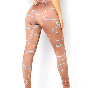 Último diseño personalizado Logo Leggings Fitness Wear Compresión Leggings Slim High Waist Leggings Set - Product Image 6