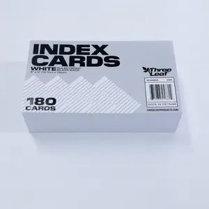 Premium quality factory price White Index Card 3x5'' 180 sheets 120gsm