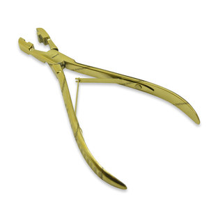 Pinces en forme de U en acier inoxydable couleur or Extensions de cheveux Fusion Style droit élégant emballé dans un sac Outils d'extension de cheveux - Product Image 1