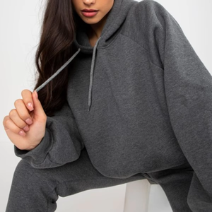 Conjunto Deportivo para Mujer, Color Gris Oscuro, Corte Regular, Peso Medio, Transpirable, Cintura Elástica, Casual, Invierno, Manga Larga - Product Image 4