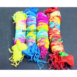 Women's Boho Tie-Dye <b>Chiffon</b> <b>Scarves</b> Stoles Wrap Dupatta Multi-Colour Digital Printed Rhinestone Decoration Fashion Accessories - Product Image 5