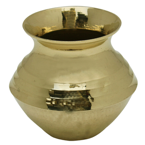 Lota สำหรับตกแต่ง pooja lota วัสดุเกรดทำจากทองเหลืองอุปกรณ์ตกแต่งดีไซน์ทันสมัย - Product Image 4
