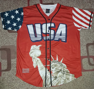 เสื้อเจอร์ซีย์พิมพ์ลายดิจิทัลสำหรับผู้ชายผ้าแห้งเร็วทำจากโพลีเอสเตอร์สำหรับทั้งชายและหญิง - Product Image 1