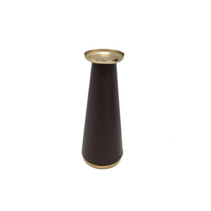 Portavelas de Metal, último diseño, acabado dorado/negro para el hogar, boda, Navidad, iluminación de mesa, decoración, pilar de vela - Product Image 1