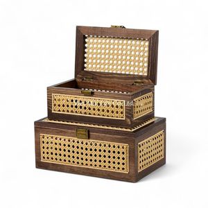 Premium Quality Wholesale Bohemian Style Rattan <b>Storage</b> <b>Box</b> with Multifunctional Design for Home Use and Retail <b>Decoration</b> - Product Image 3