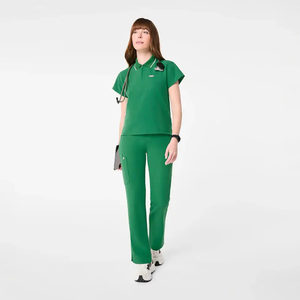 Hot Selling Women's Custom Logo Print Nursing Scrubs <b>Set</b> Anti-Wrinkle Wholesale Hospital Scrub Suit <b>Doctors</b> nurse uniforms - Product Image 1