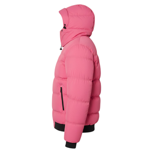 Blouson d'hiver matelassé rose à capuche pour homme, style streetwear, léger, chaud et isolé, avec motif, fabrication B2B - Product Image 4