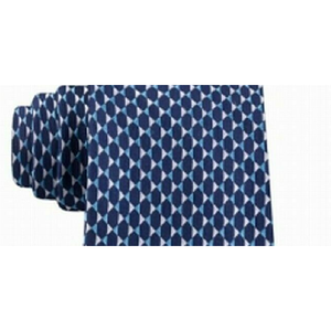 Cravatta Blu da Uomo Michael Kors, Stampa Jacquard Floreale Blu Navy, Design Paisley Classico, Casual, Taglia Regolare, Seta e Poliestere, Confezione Regalo - Product Image 3