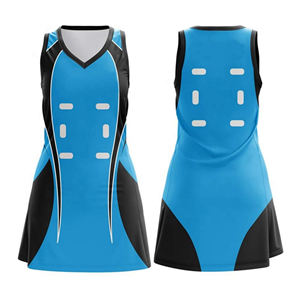 Venta al por mayor de alta calidad mujeres Reversible Netball uniforme de secado rápido impresión Digital vestido de poliéster - Product Image 1