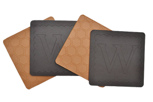 Top Selling 2023 Mats Supplier Bulk Custom Design Pure Leather Cup Coaster for Drink Popular for <b>Dinning</b> <b>Table</b> Decoration - Product Image 5