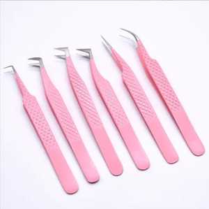 แหนบต่อขนตาปลายแหลมปลายแหลมแบบแยกตามแบบสแตนเลสเนื้อเรียบกันแม่เหล็ก10มม. - Product Image 6