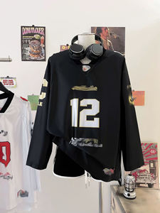 Camisa de moda para mujer, camisas de retazos de malla holgadas con estampado de manga larga, ropa de calle informal, Jersey, Tops, camisa de mujer, Tops de moda - Product Image 2