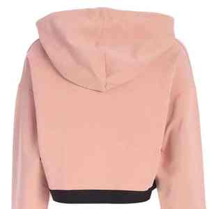 Sweat à capuche court doux pour femmes Pull léger à manches longues Coupe confortable Idéal pour les voyages en salle de sport Style de rue et utilisation quotidienne - Product Image 2