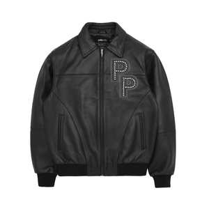 Veste en cuir pour homme, streetwear d'hiver, coupe-vent, imperméable, écologique, couleurs personnalisées, logo personnalisé, meilleur prix, durable - Product Image 4