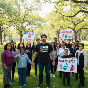 T-shirt promotionnel de sensibilisation pour la Journée des maladies rares 2025 – Le T-shirt du combattant contre les maladies rares - Product Image 3