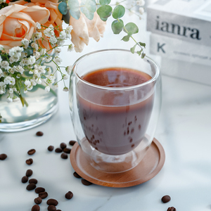 Tazza da <span class=keywords><strong>Caffè</strong></span> in <span class=keywords><strong>Vetro</strong></span> Borosilicato a <span class=keywords><strong>Doppio</strong></span> Strato Resistente al Calore 250/350/450ml Fornitura di Fabbrica - Product Image 2
