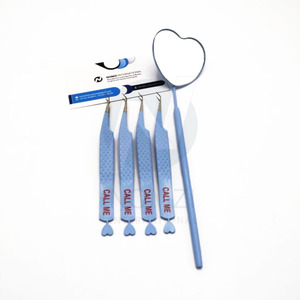 Pinzas para pestañas de acero inoxidable alto con impresión de logotipo personalizado 2024, Punta puntiaguda de instrumento sostenible para espejo de pestañas de volumen - Product Image 3