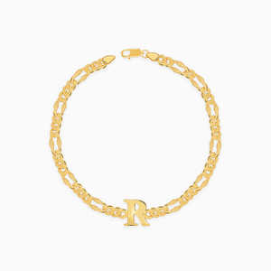 กำไลข้อมืออัลฟาสีทองมีเอกลักษณ์เฉพาะสำหรับผู้ชาย - Product Image 2