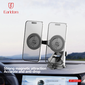 Earldom 360 Rotación Car Mount Soporte magnético para teléfono para salpicadero y parabrisas Ventosa Soporte para teléfono móvil - Product Image 2