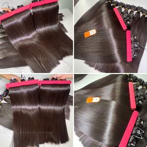Venta al por mayor 100% Raw Cutícula Alineada Virgen Extensiones de Cabello Humano 12A Raw Vietnamita Hueso Recto Doble Extracción Paquetes de Cabello - Product Image 6
