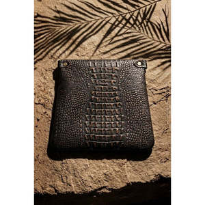 Bolso Bandolera de Cuero Vacuno para Mujer - Bolso Casual de Gran Capacidad, Elegante y Duradero con Cadenas y Estampado - Product Image 2